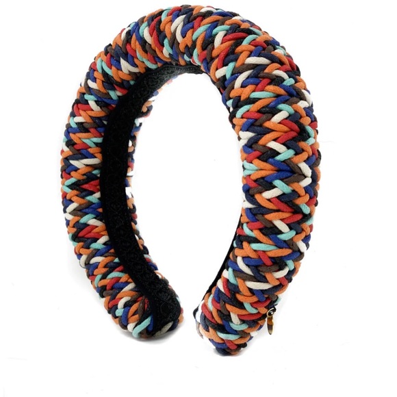 NWT CUCKOO B
Ana headpiece woven rainbow colorful oversized headband - Picture 2 of 12
